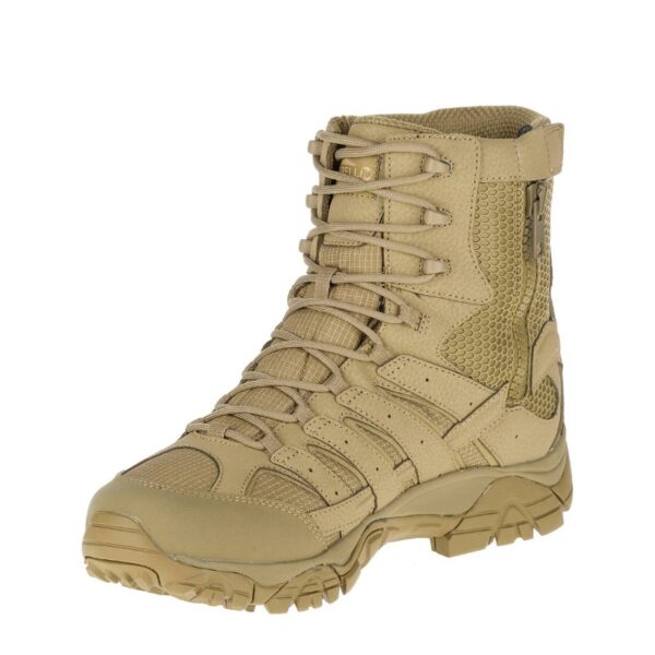 Merrell MOAB 2 8″ Tactical Waterproof - Coyote Brown Side View 2
