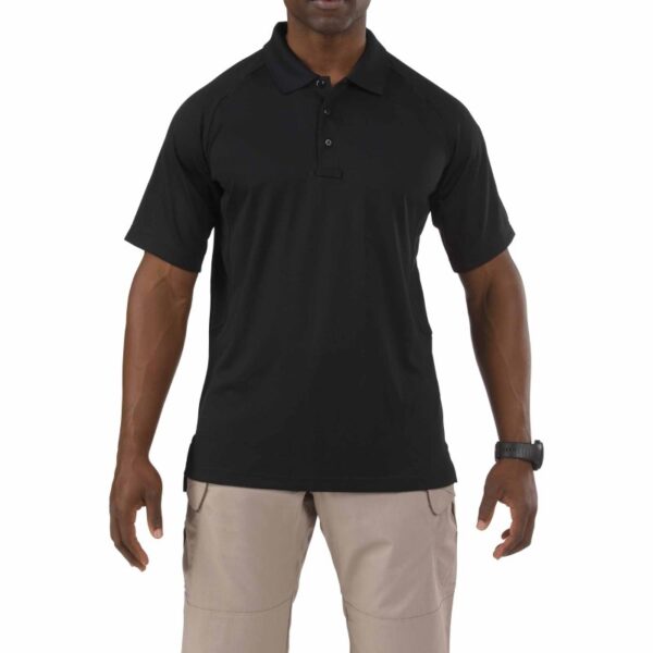 5.11 Performance Short Sleeve Polo - Black - Front View