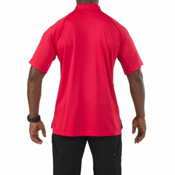 5.11 Performance Short Sleeve Polo - Ranger Red - Back View