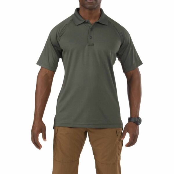 5.11 Performance Short Sleeve Polo - TDU Green - Front View