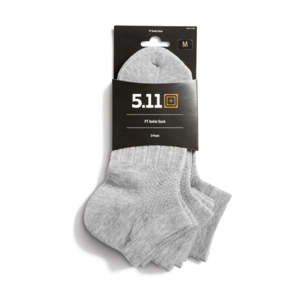 5.11 PT Ankle Socks – 3 Pack - Heather Gray 1
