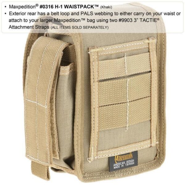 Maxpedition H-1 Waistpack - TACTIE Attachment Straps