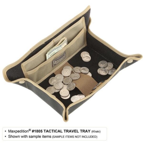 Maxpedition Tactical Travel Tray - With Bills and Coins