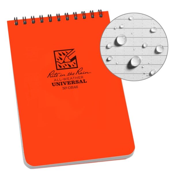 RITR Top Spiral 4 X 6 Notebook - Orange