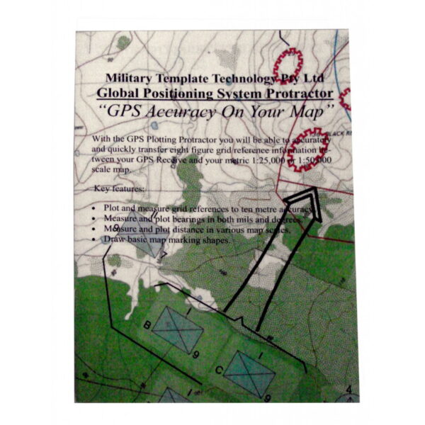 Military Template Tech GPS Plotting Protractor Cover