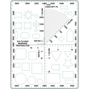 Military Template Tech Vui-Tui Map Marking Protractor 2