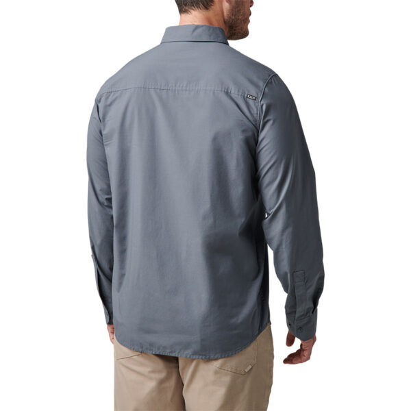 5.11 Igor Solid Long Sleeve Shirt - Turbulence - Back
